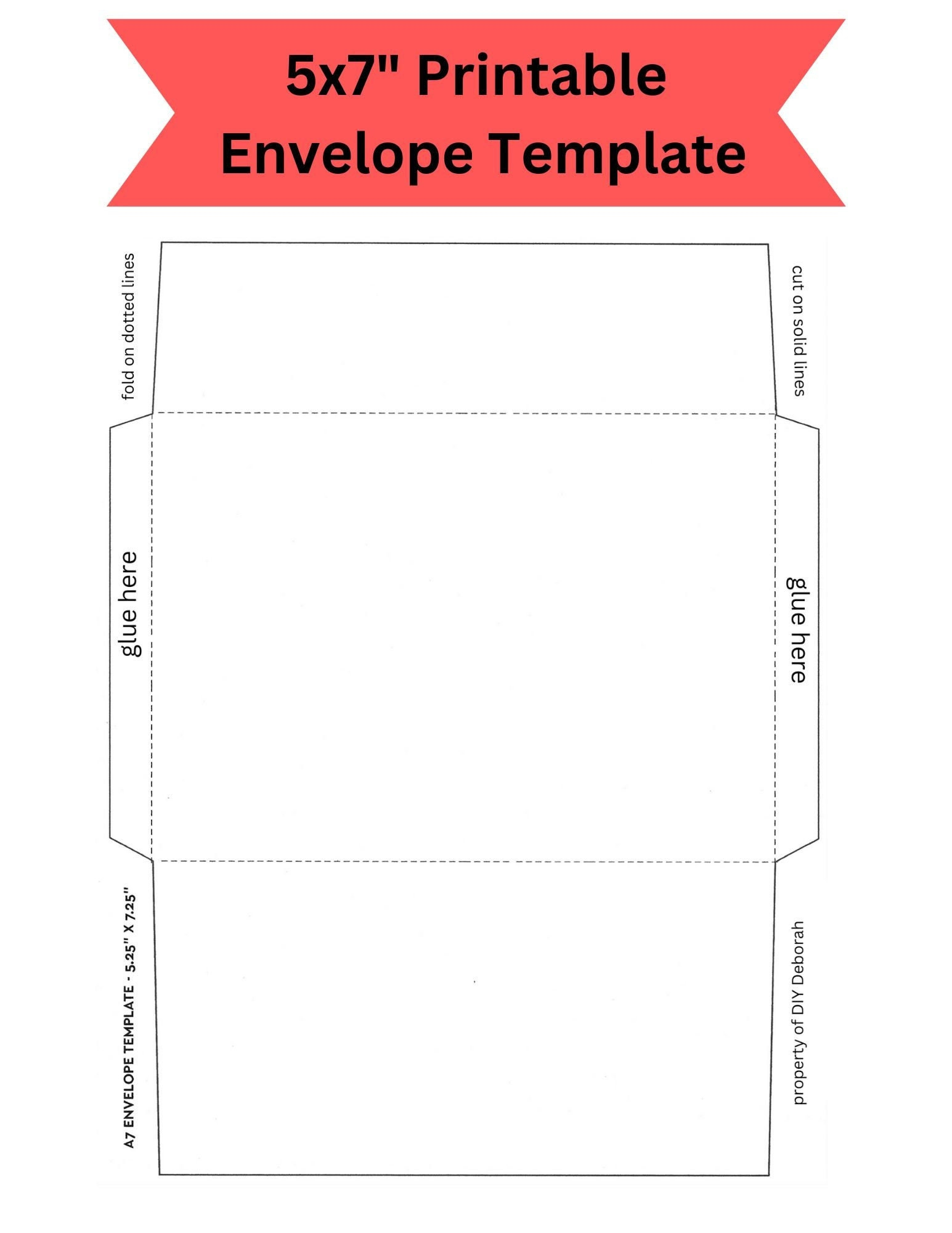 5x7 Printable Cardstock And Envelopes