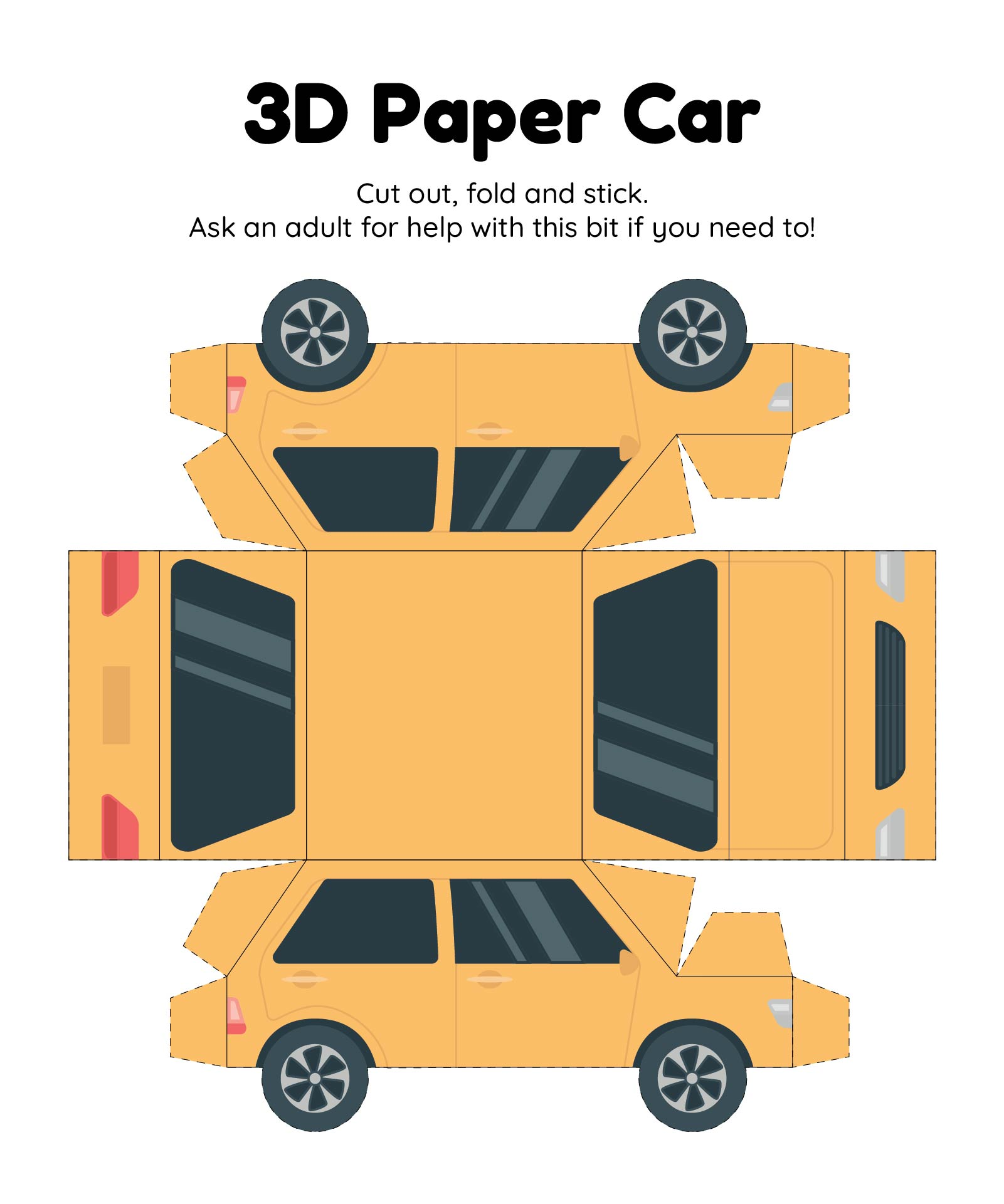 6 Best Images Of Printable Car Cutouts Printable Car Cut Out Coloring 