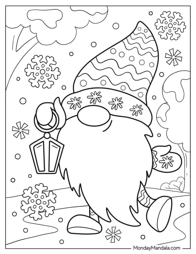 60 Winter Coloring Pages Free PDF Printables Coloring Pages Winter 