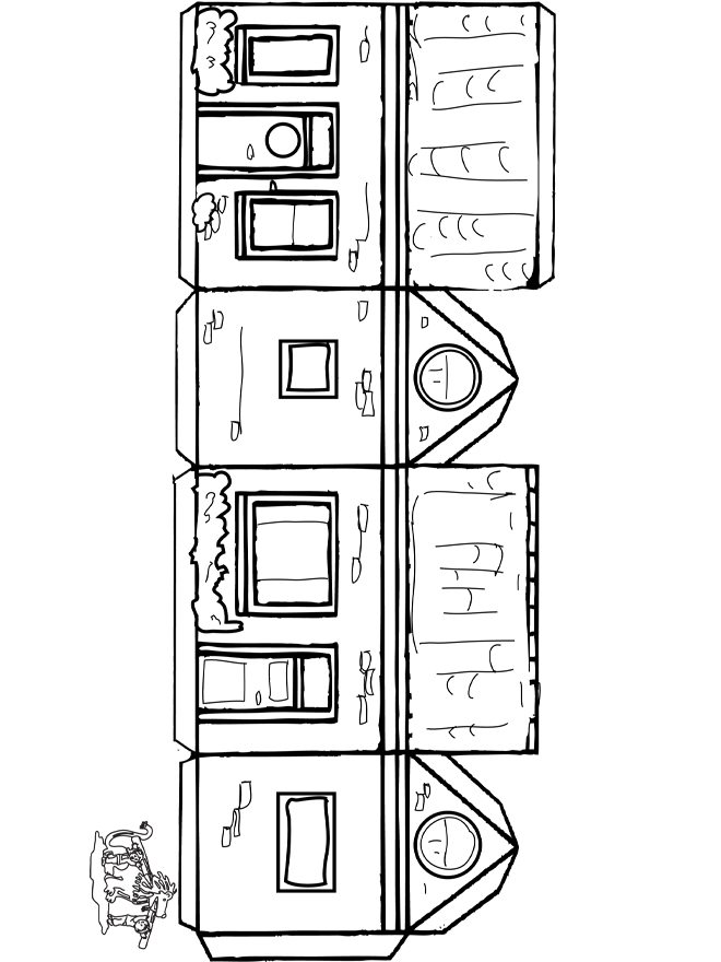 7 Best Images Of Paper House Printable Craft Templates 3D Paper House 