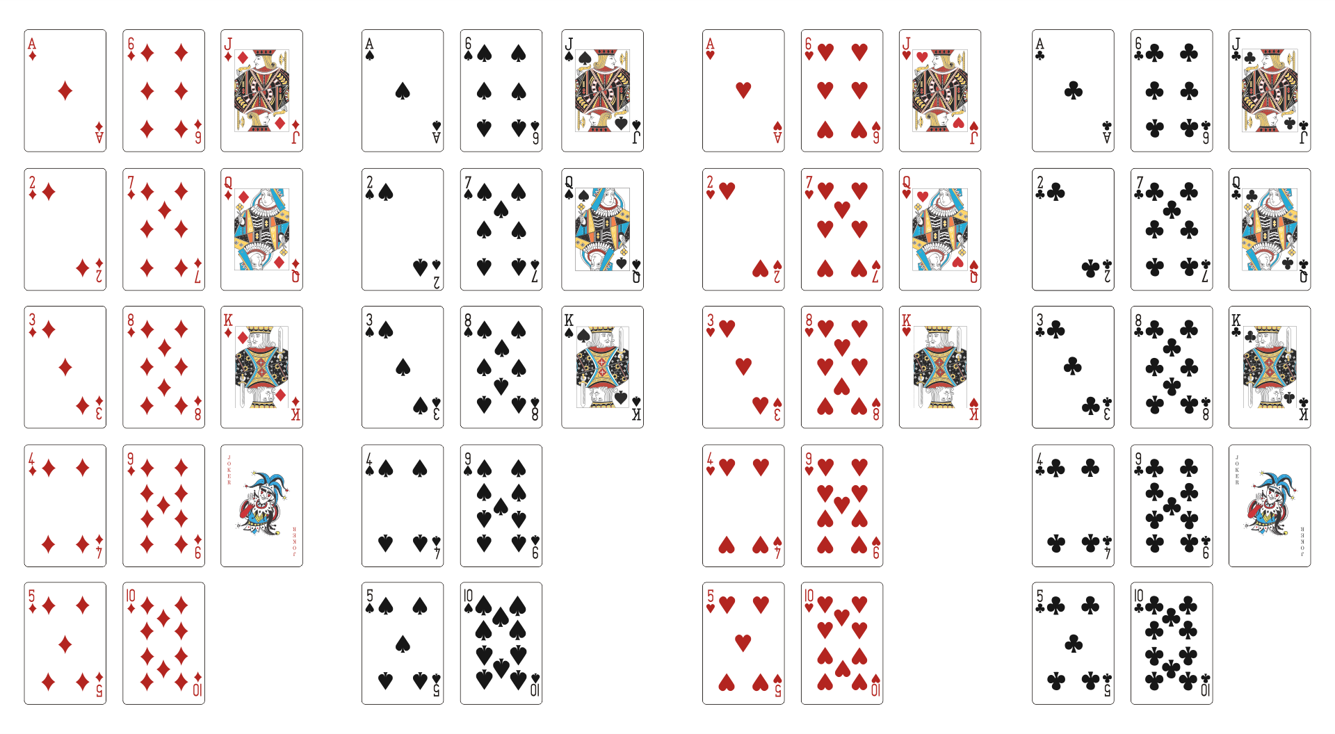 7 Best Images Of Printable Mini Deck Of Playing Cards Printable Mini 