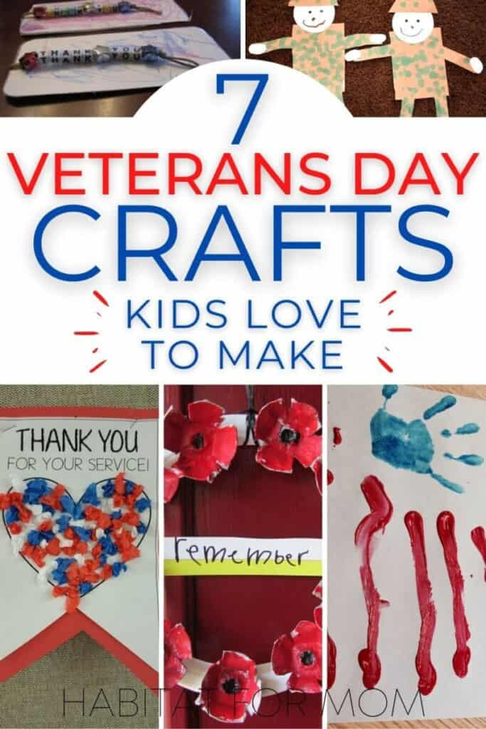7 Easy Veterans Day Crafts For Kids To Make Veterans Day Coloring