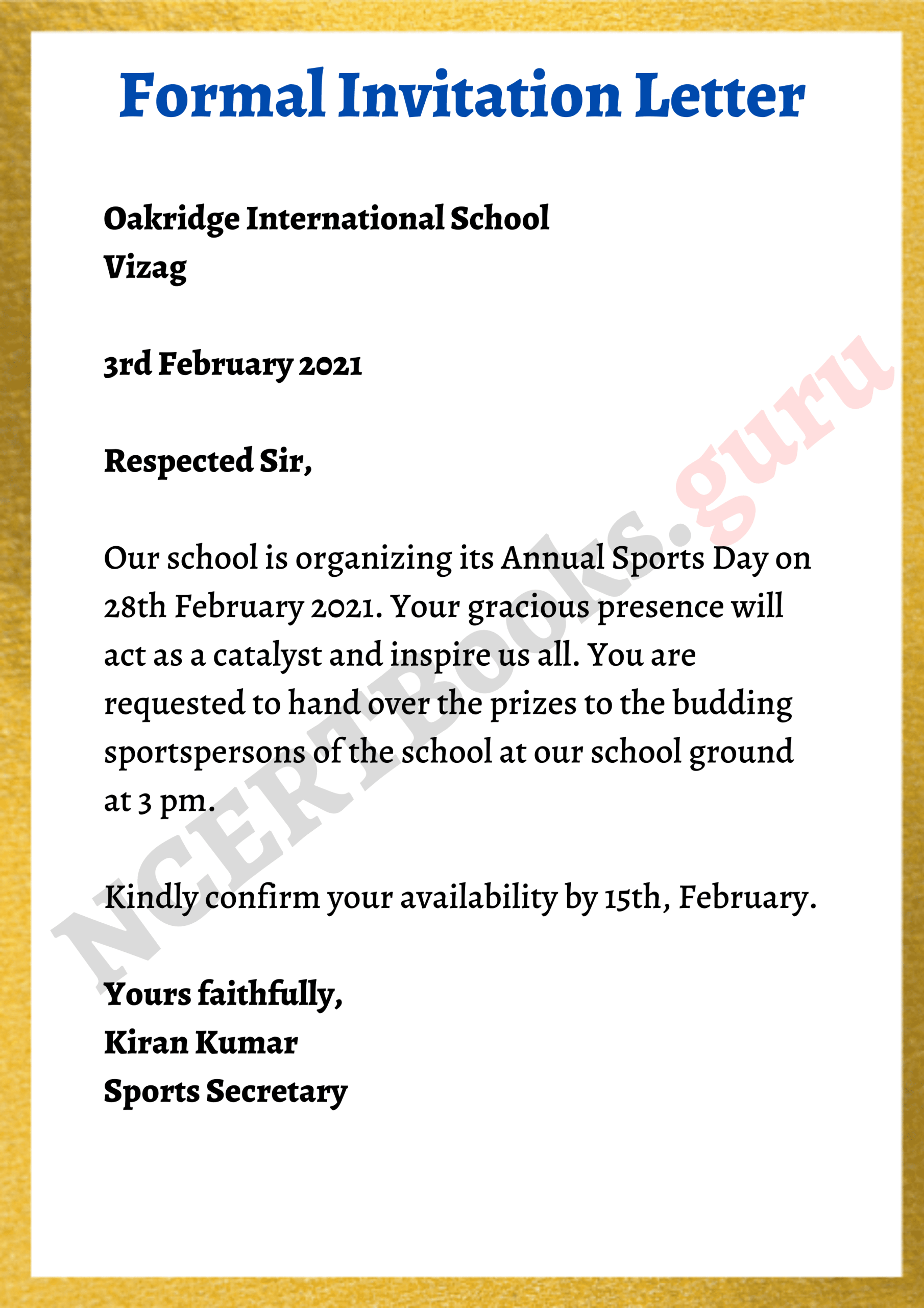 invitation format example