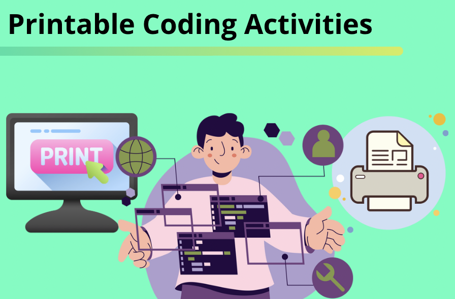 7 Free Printable Coding Activities For Kids Offline
