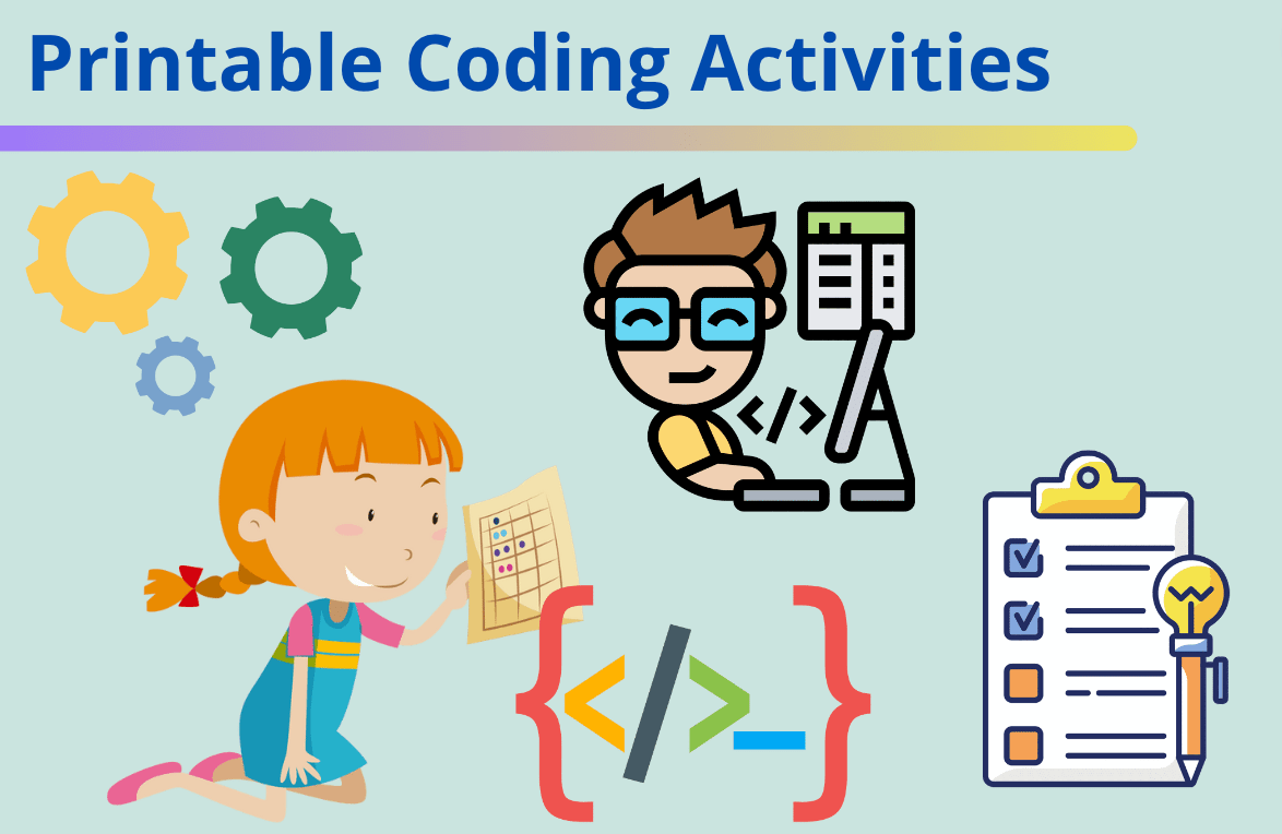 7 Free Printable Coding Activities For Kids