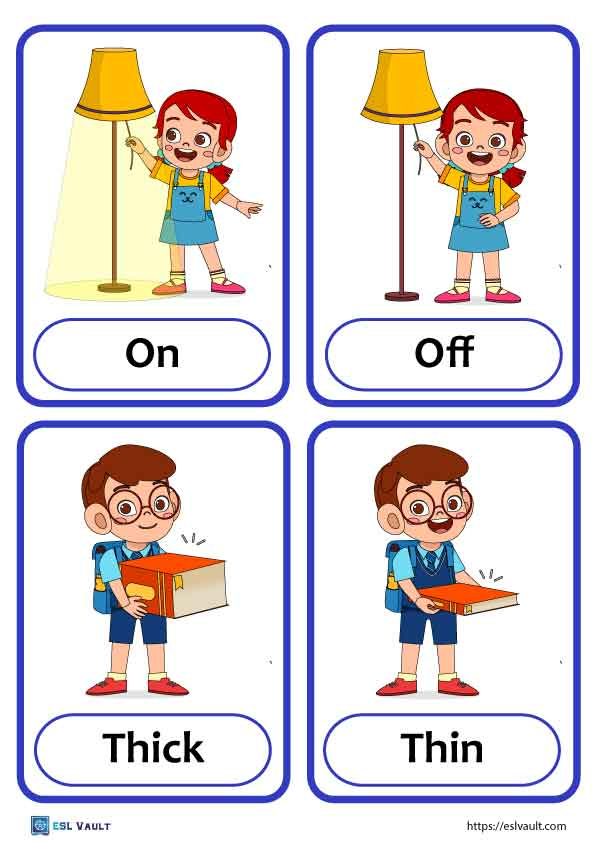 printable opposite cards for preschool printable opposite cards for preschool
