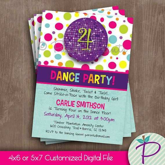 83 Best Zumba Party Invitation Template PSD File For Zumba Party