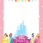 9 Disney Princess And Castle Birthday Invitation Templates Disney
