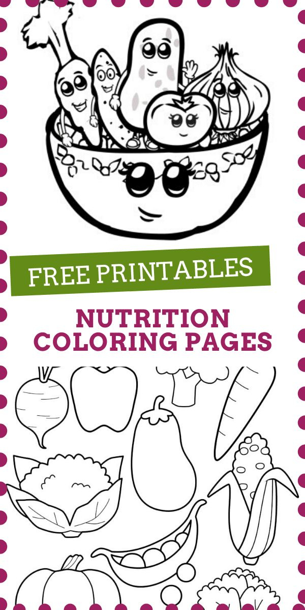 9 Free Printable Nutrition Coloring Pages For Kids Preschool Coloring 