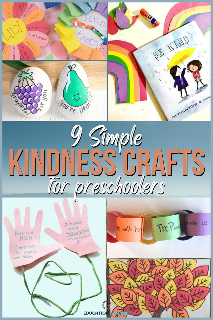 9 Simple Kindness Crafts For Preschoolers Education Outside 