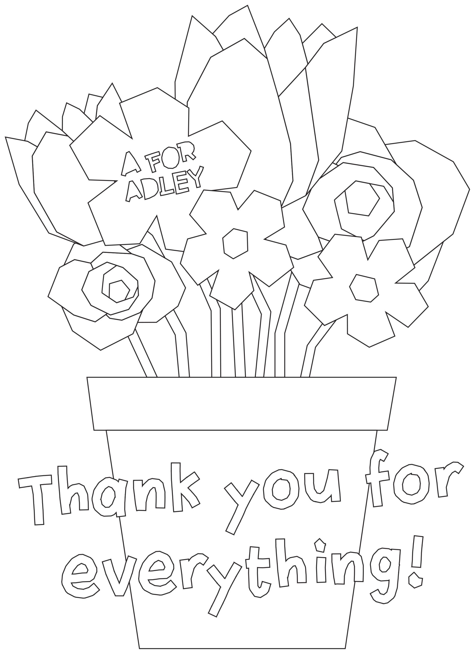 A For Adley Coloring Pages Coloring Home