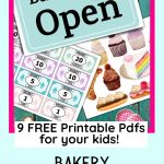 A Pin Image With A Table With Printed Bakery Dramatic Play Pages