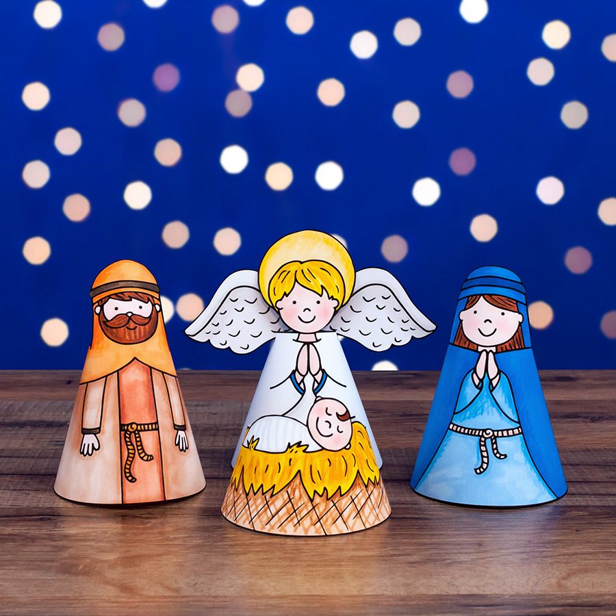 A Printable Nativity Scene Craft Your Kids Will Love To Make
