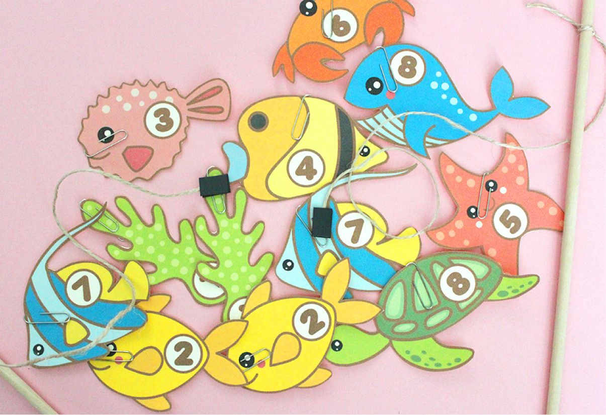 Ace Fishing Game Printable Mandarin Chinese Writing Practice Sheets