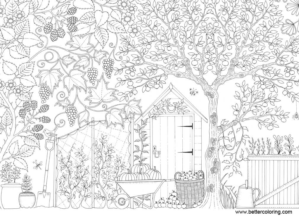 Adults Garden Coloring Pages Free Printable Coloring Pages