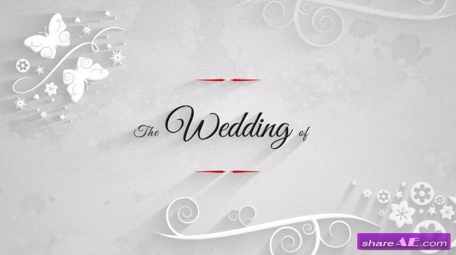 wedding invitation template after effects