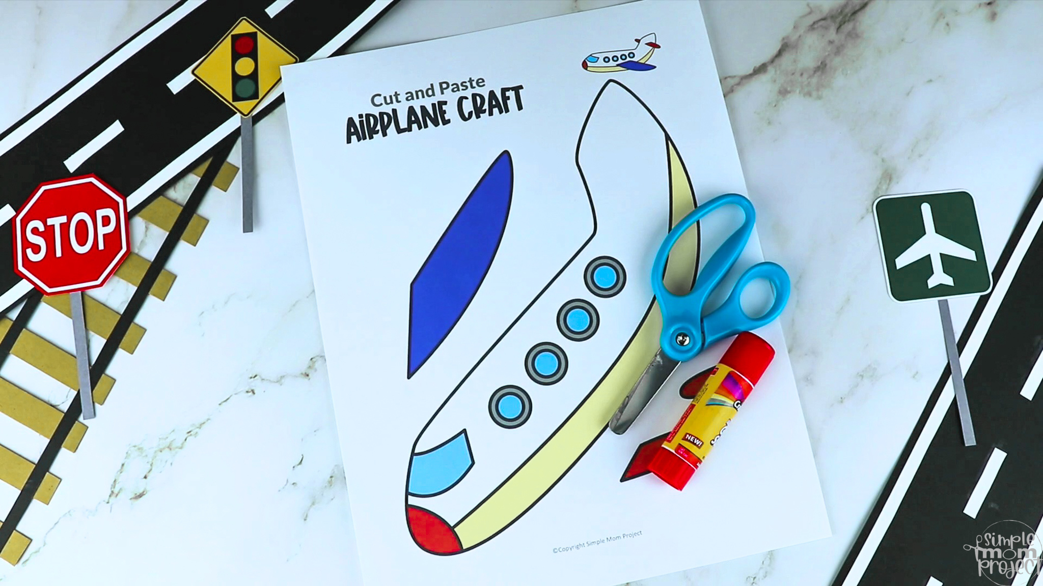 Airplane Craft Template