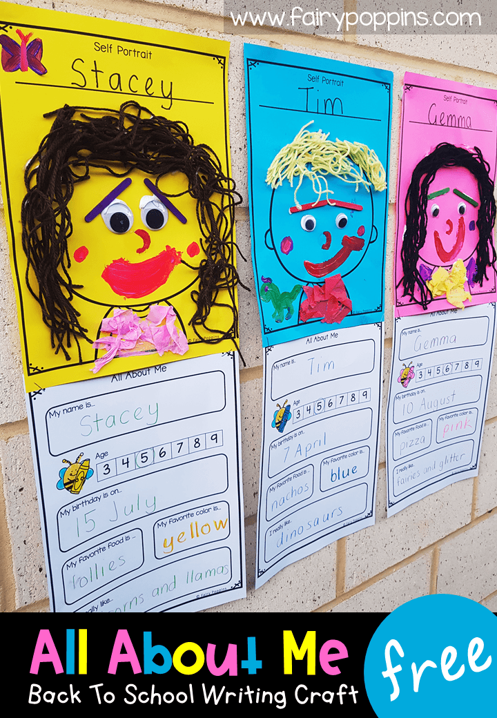 All About Me Paper Craft Activity For Kids Newerarealty