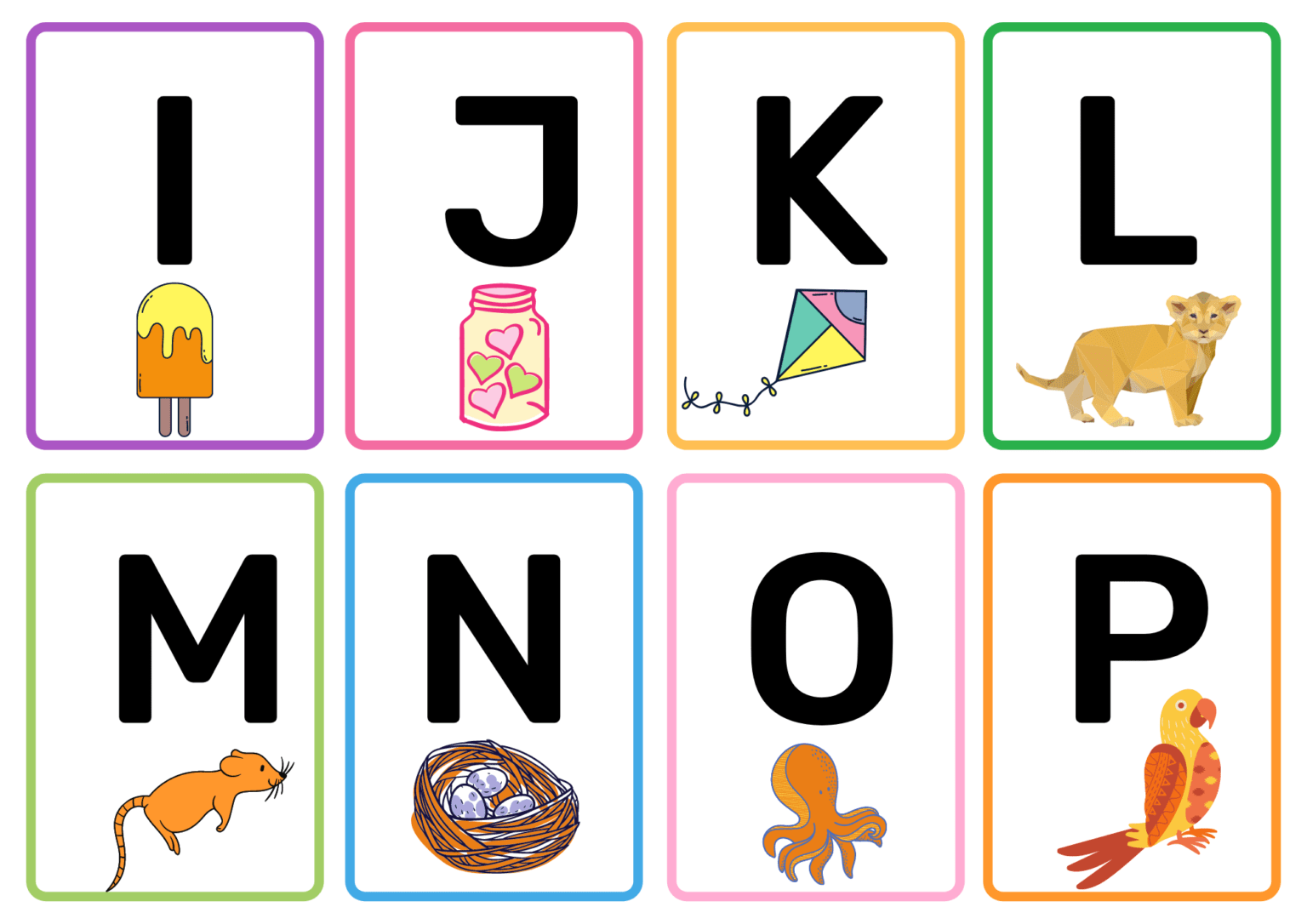 printable letter cards