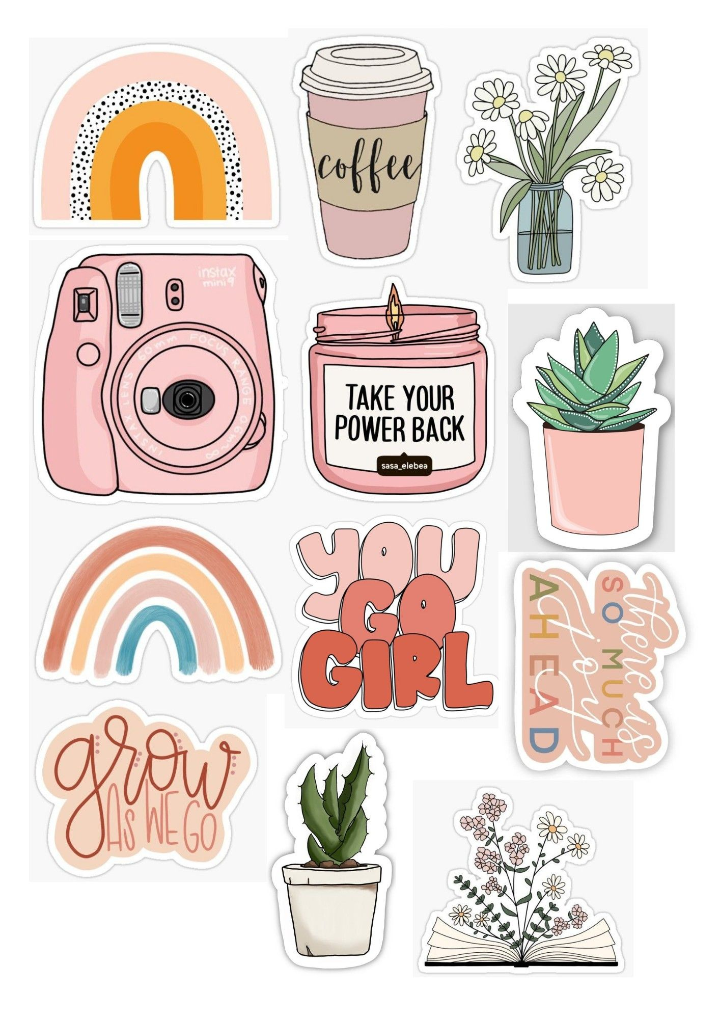 Alphabet Stickers Craft Stickers Scrapbook Stickers Printable 