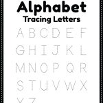 Alphabet Worksheet Tracing Letters Free Printable PDF
