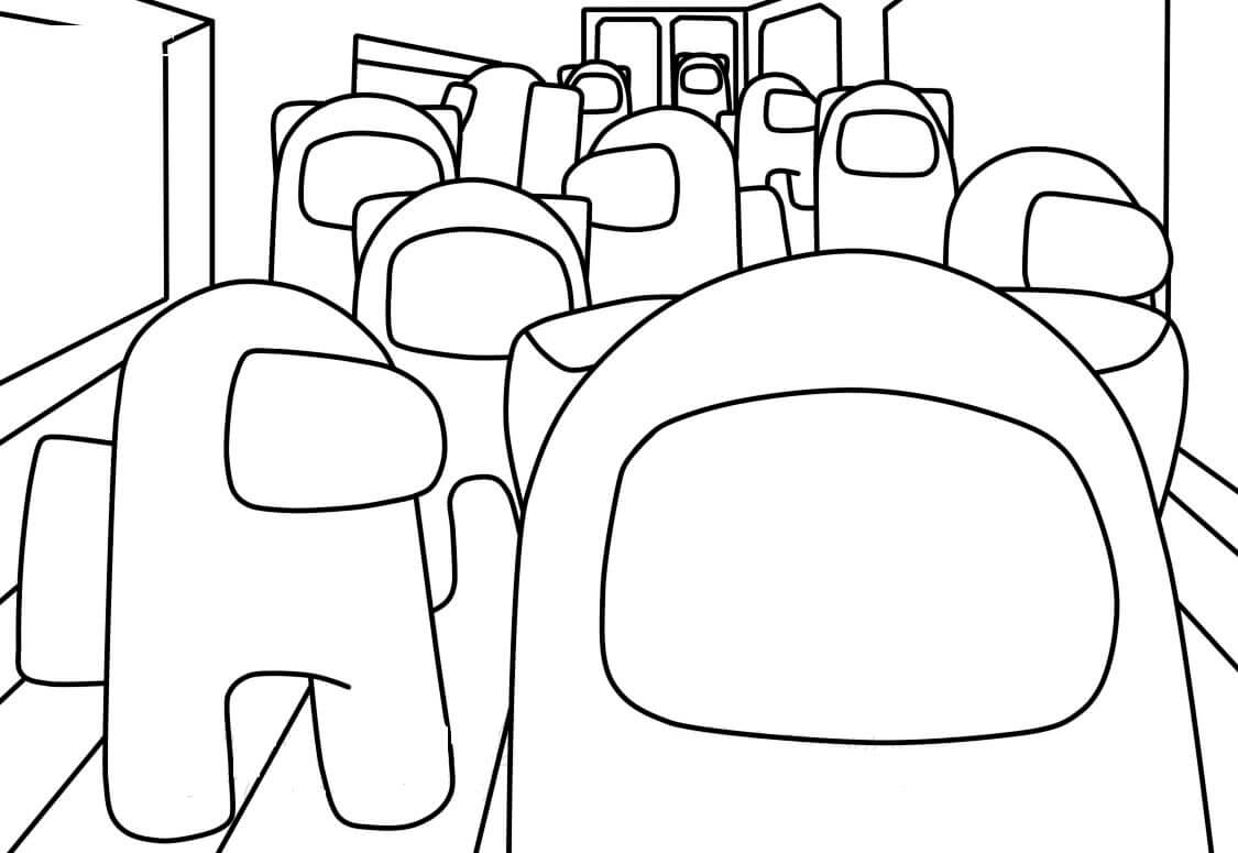 Among Us 5 Coloring Page Free Printable Coloring Pages For Kids