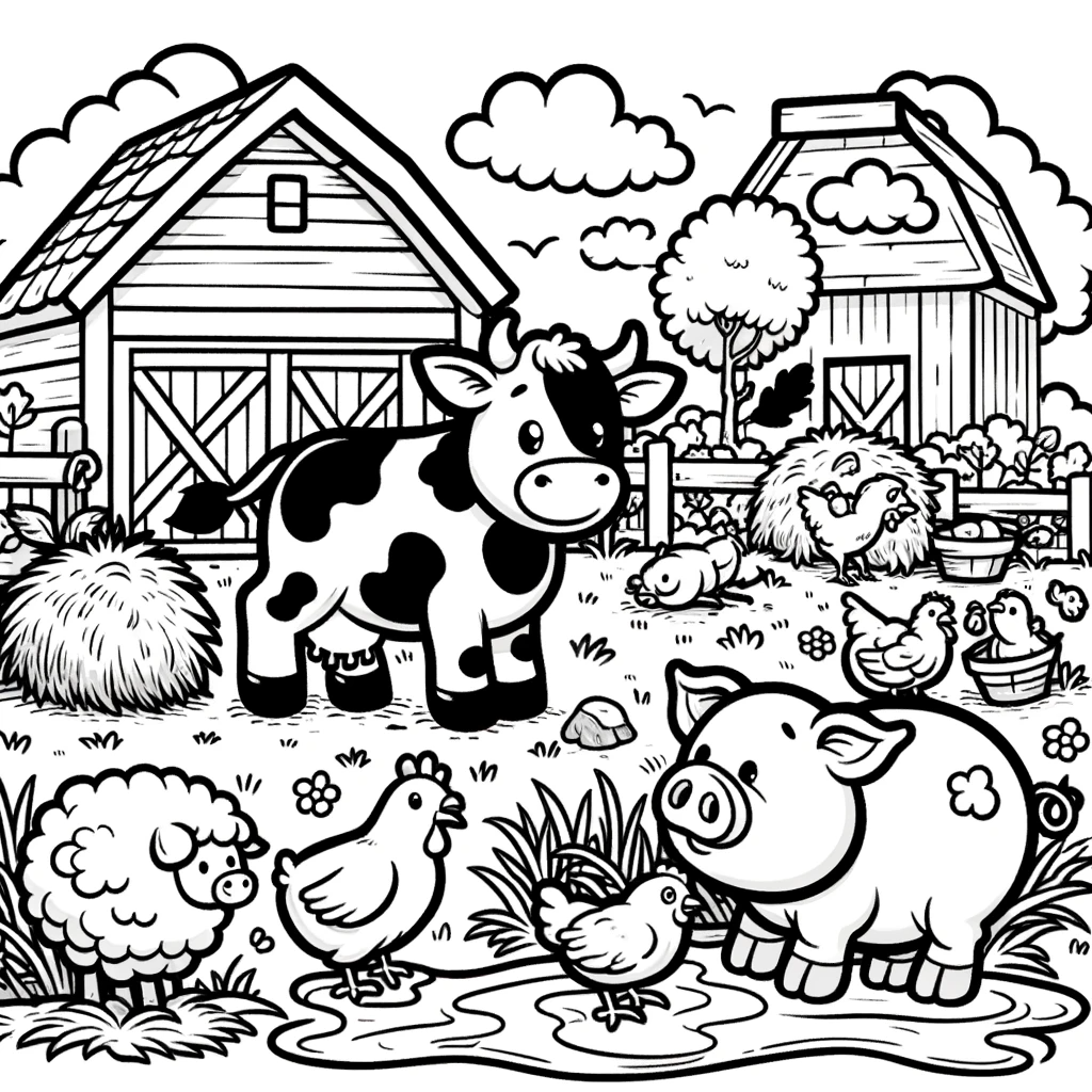 Animal Coloring Pages For Children Day Dream Colors