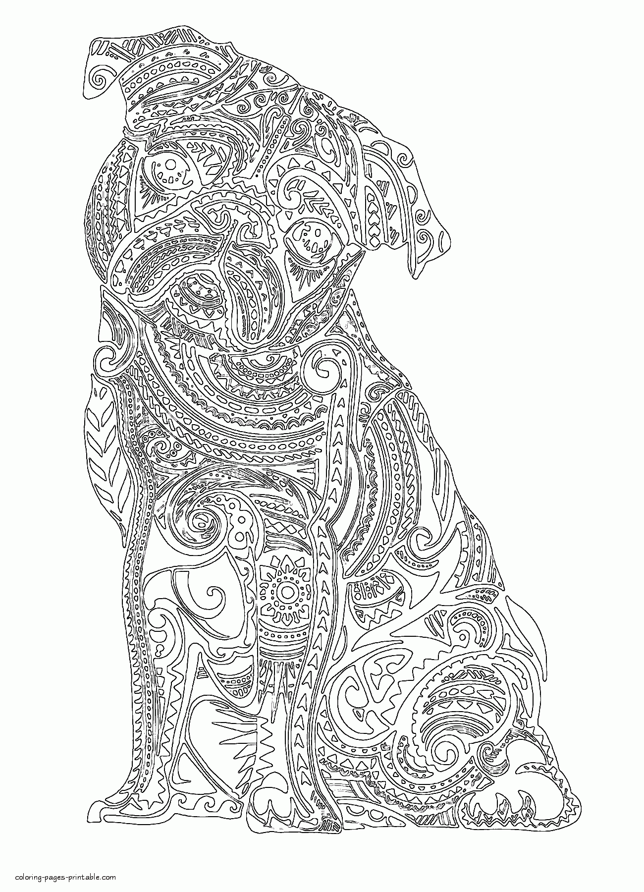Animal Coloring Sheets Hard Fititnoora