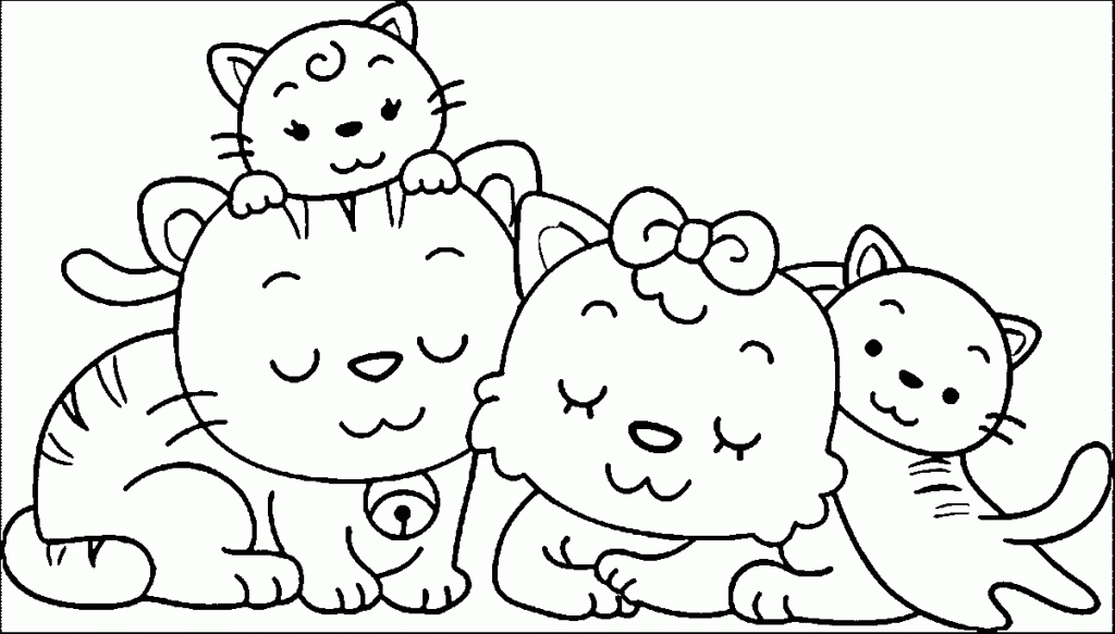 Animal Family Coloring Pages