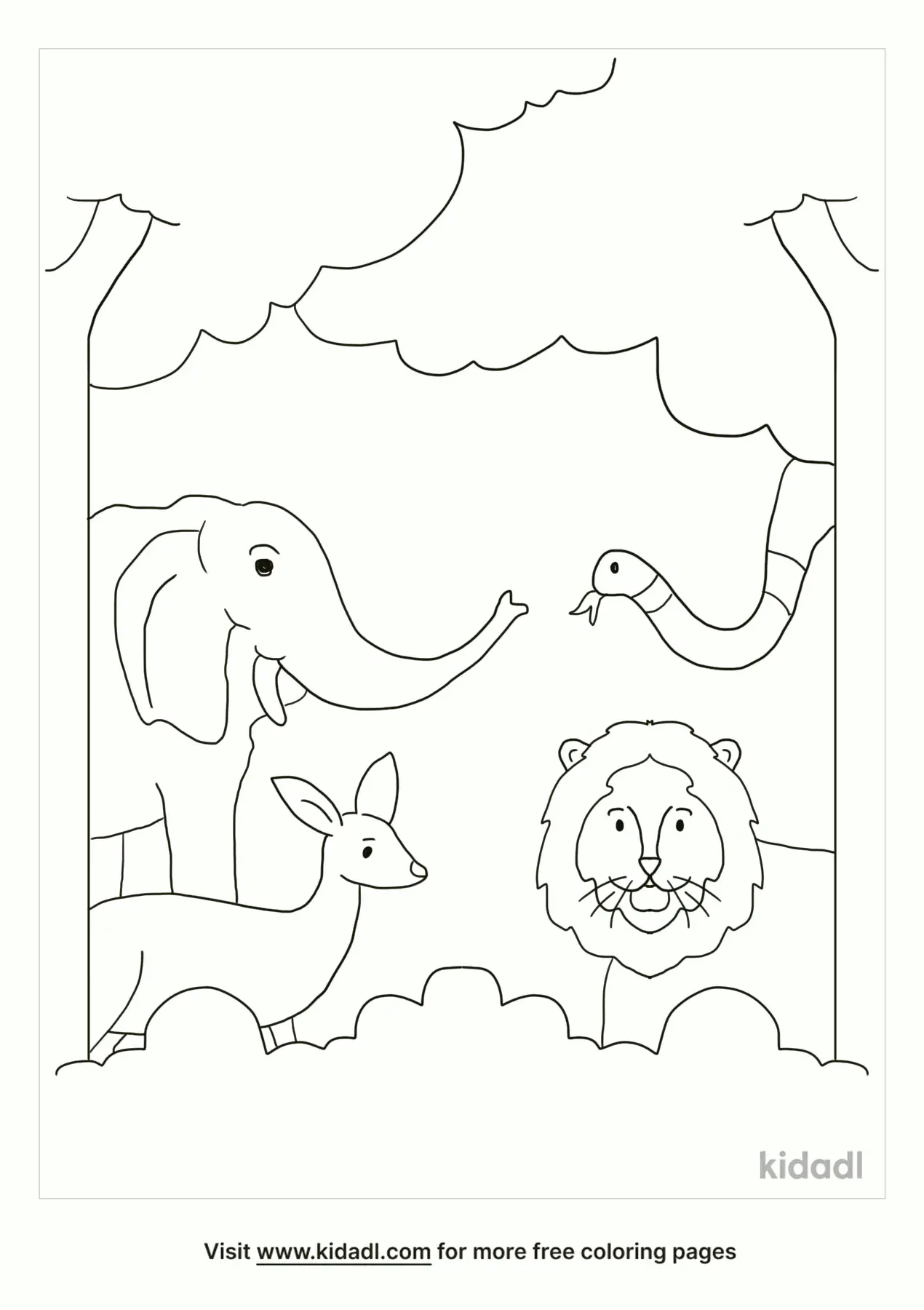 coloring pages animal habitats