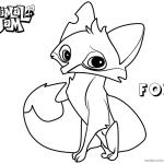 Animal Jam Coloring Pages Fox Free Printable Coloring Pages