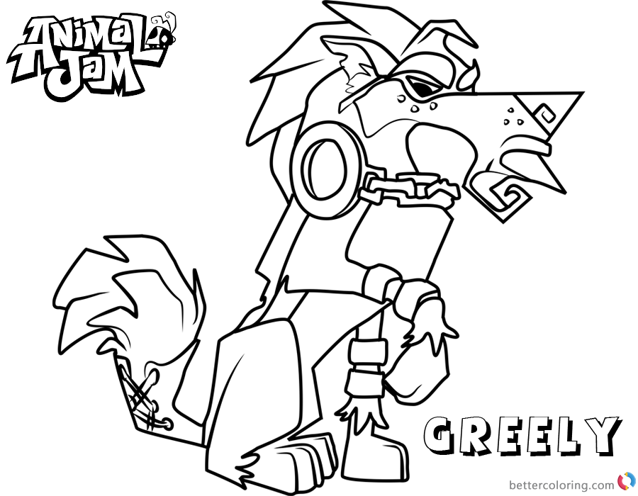 animal jam coloring pages printable