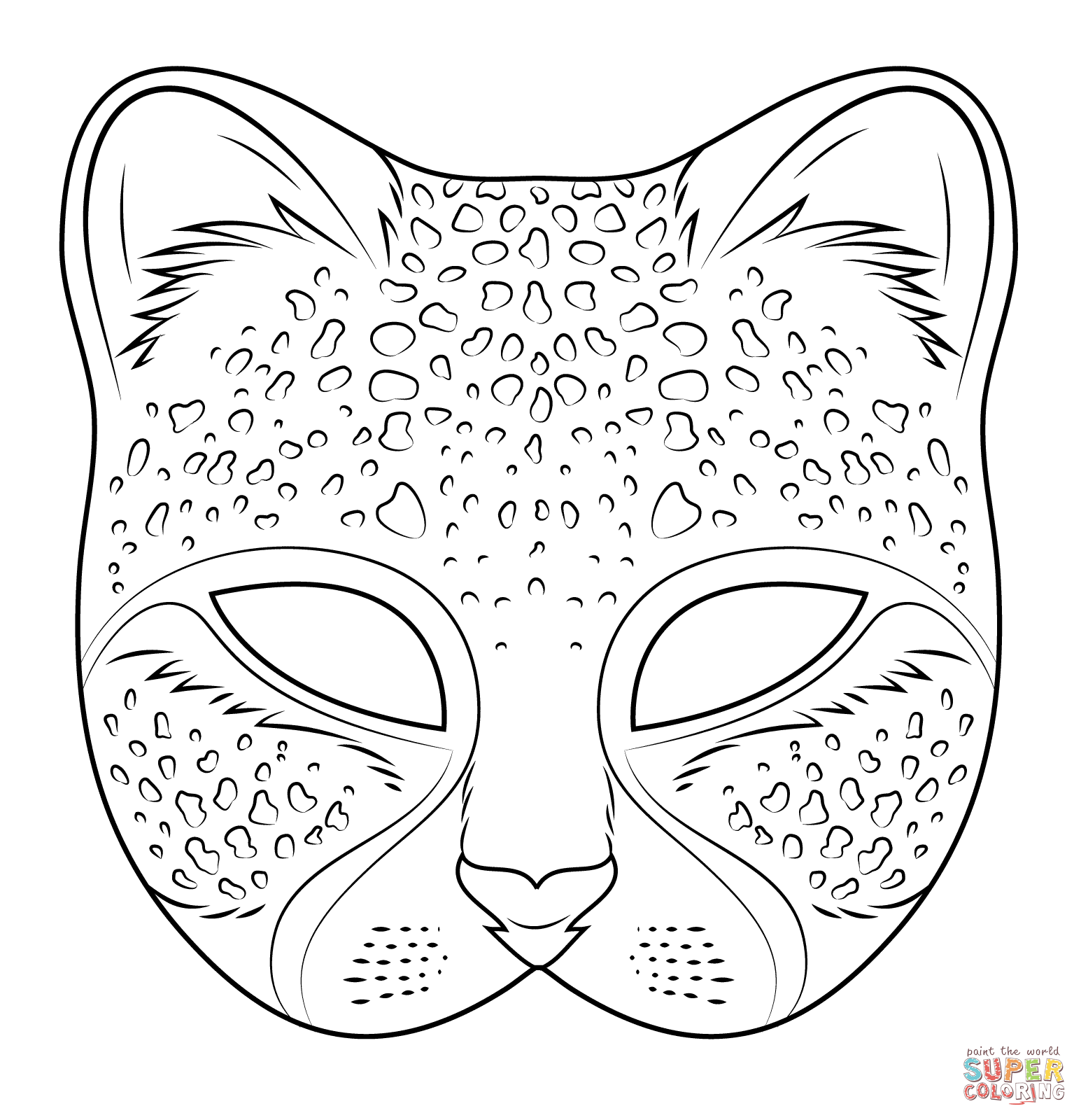 Animal Masks Coloring Pages Coloring Home