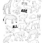 Animals Coloring Page Printable Miss Pursuit