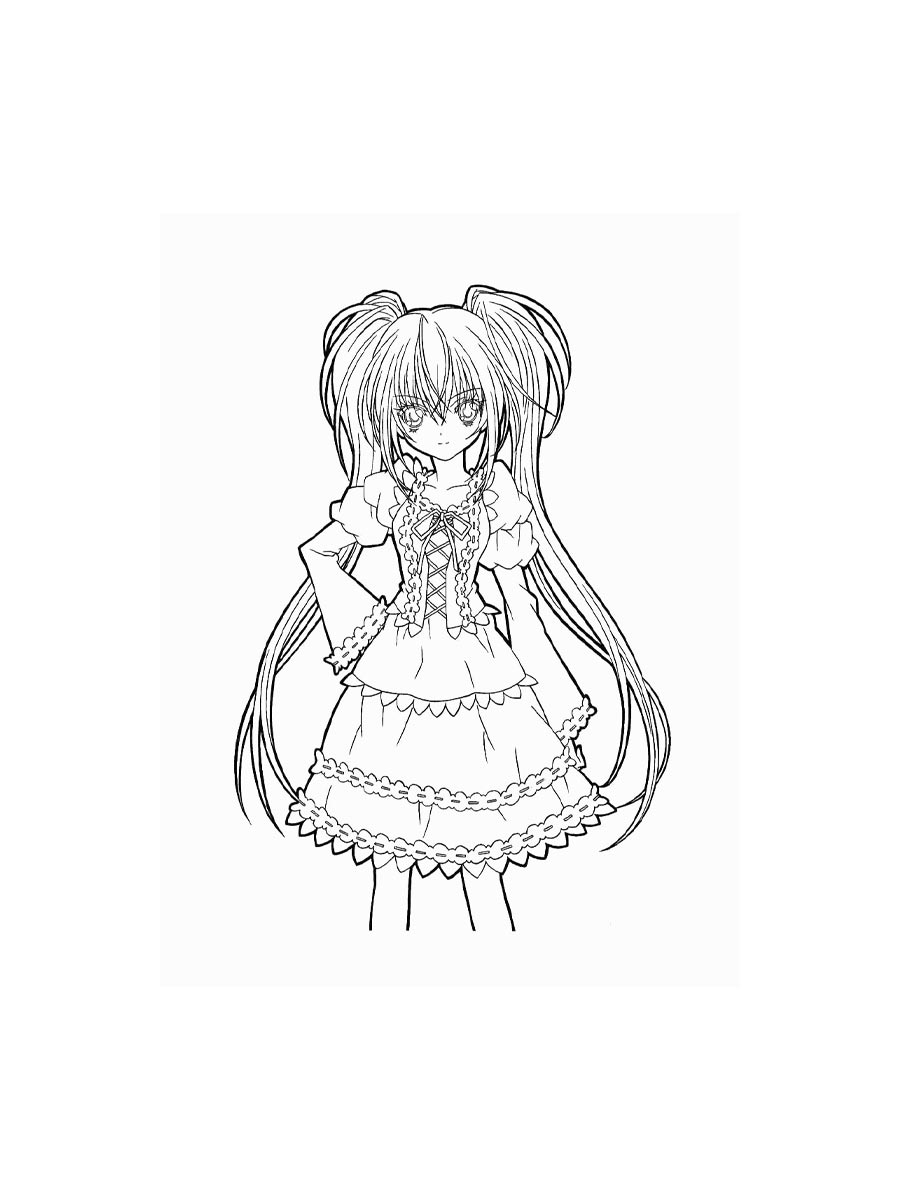 Anime Girl Coloring Pages