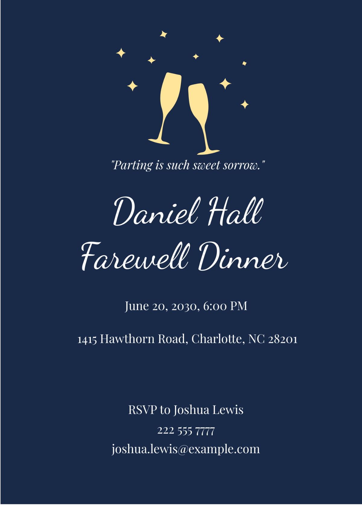 invitation template in word
