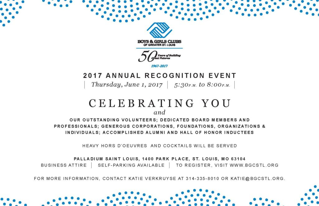 Annual Recognition Event Boys Girls Clubs