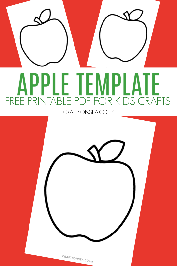 Apple Template FREE Printable Crafts On Sea