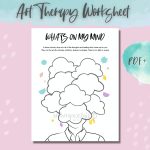 Art Therapy Worksheet PDF Therapeutic Art Self Care Worksheet
