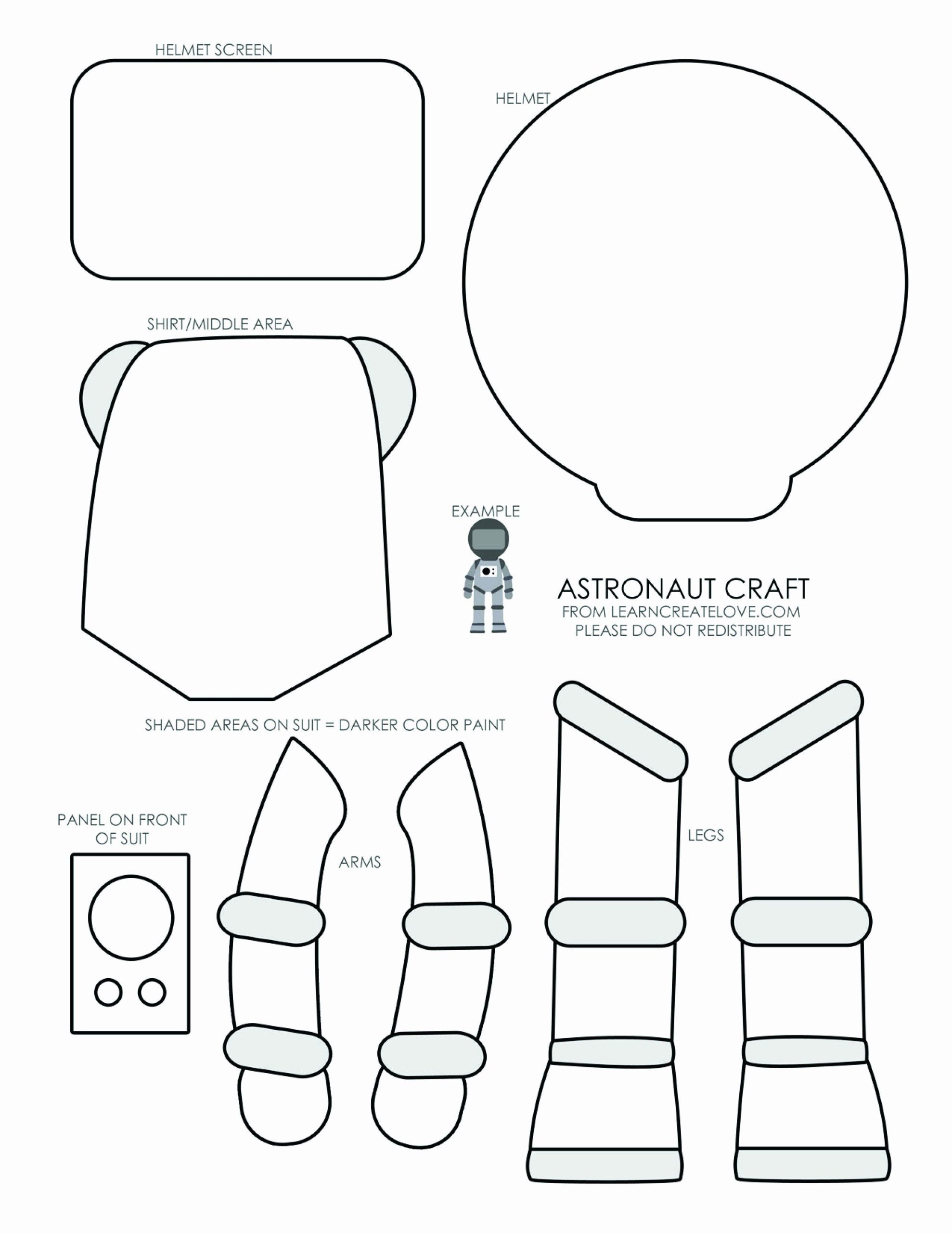 Astronaut Helmet Craft Printable