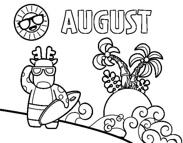 August Coloring Pages Printable Printable Word Searches