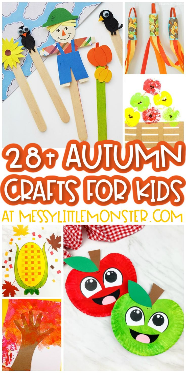Autumn Crafts For Kids Fall Crafts For Kids Easy Crafts For Kids 