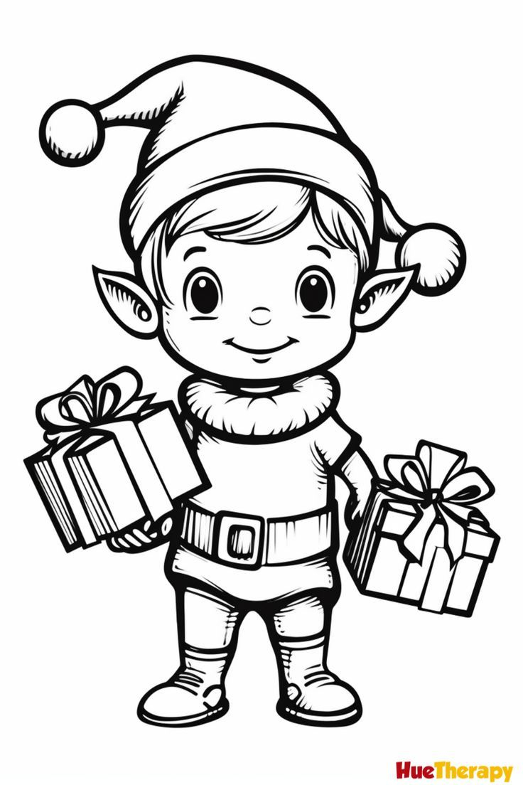 Baby Elf Coloring Pages Coloring Nation