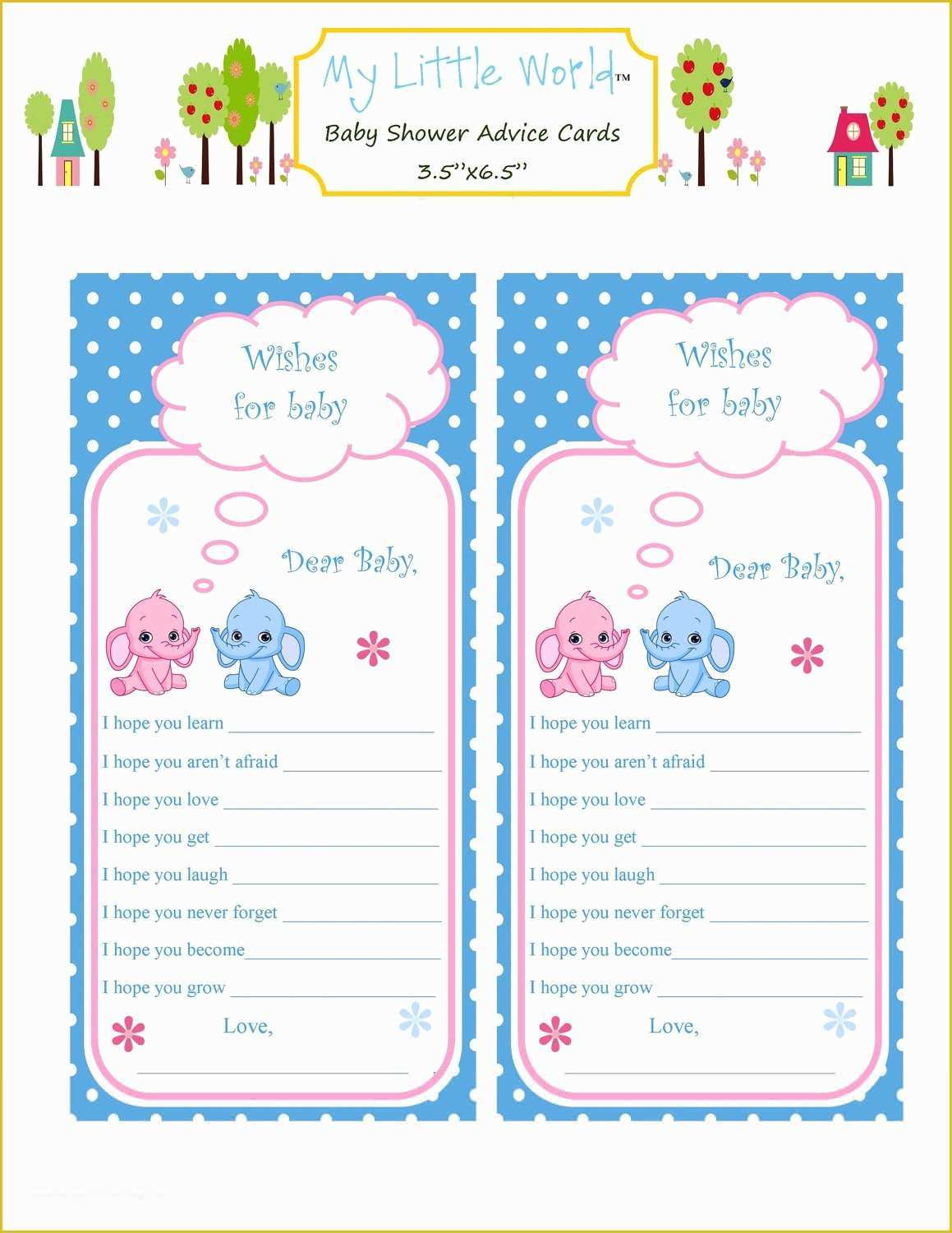 printable cards for baby shower