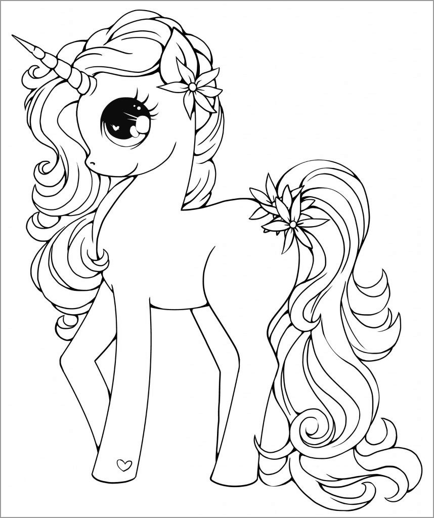 Baby Unicorns Coloring Page For Kids ColoringBay