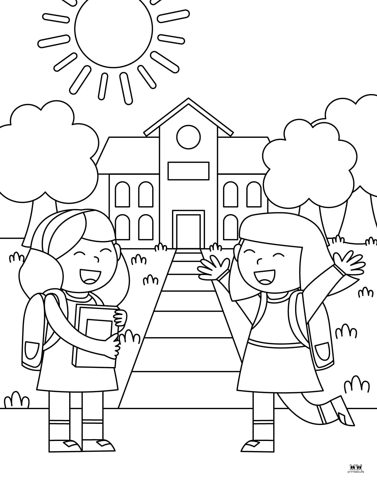printable coloring pages for school