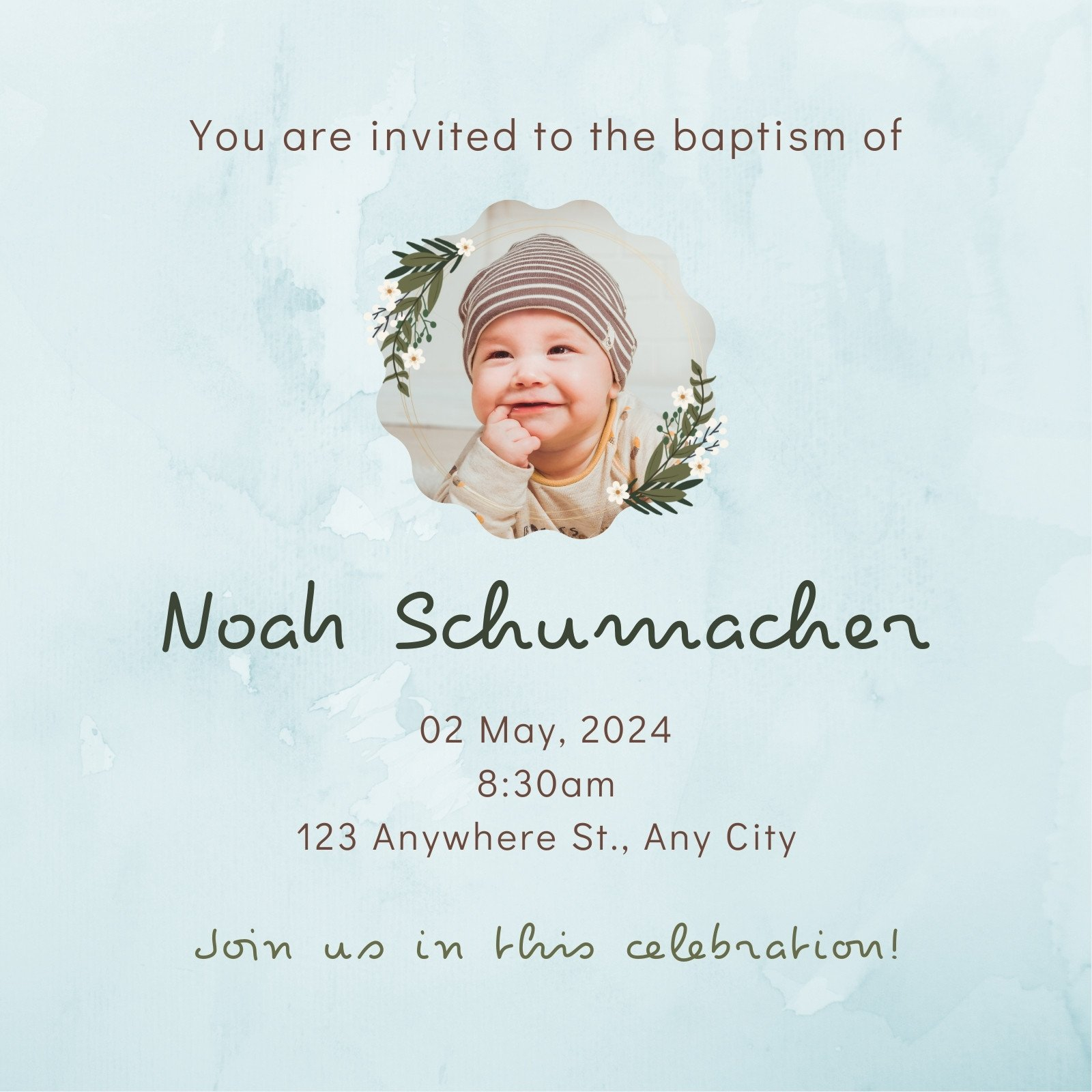 Baptism Invitation Template Canva At Jayden Nobbs Blog