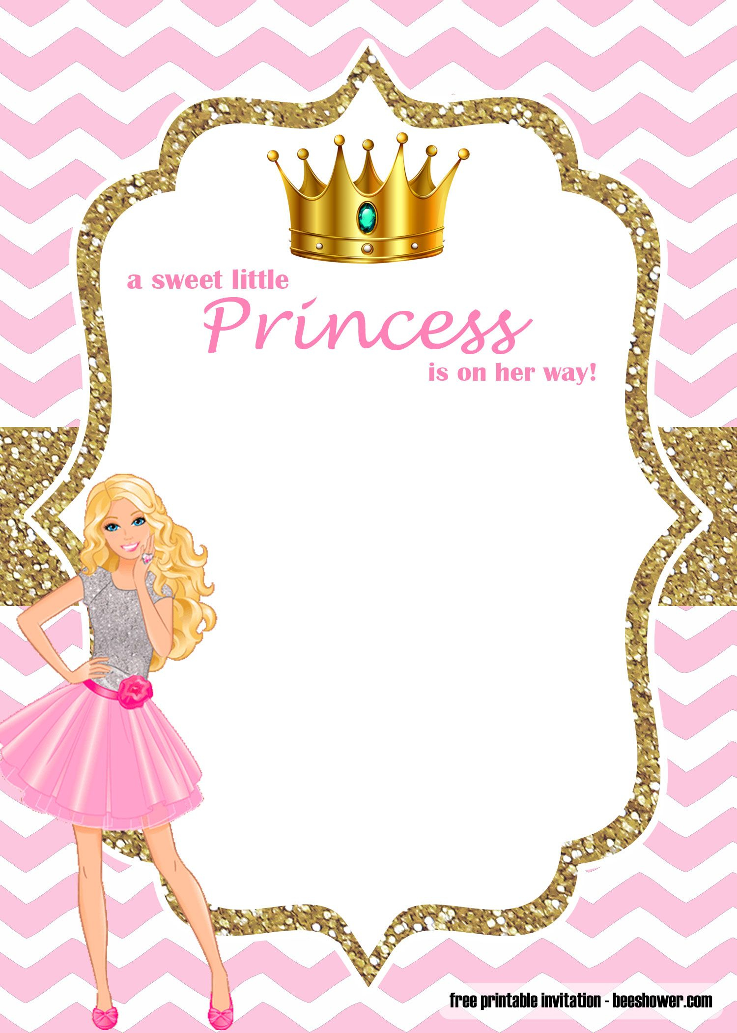 Barbie Party Invitation Templates Content Calendar Template