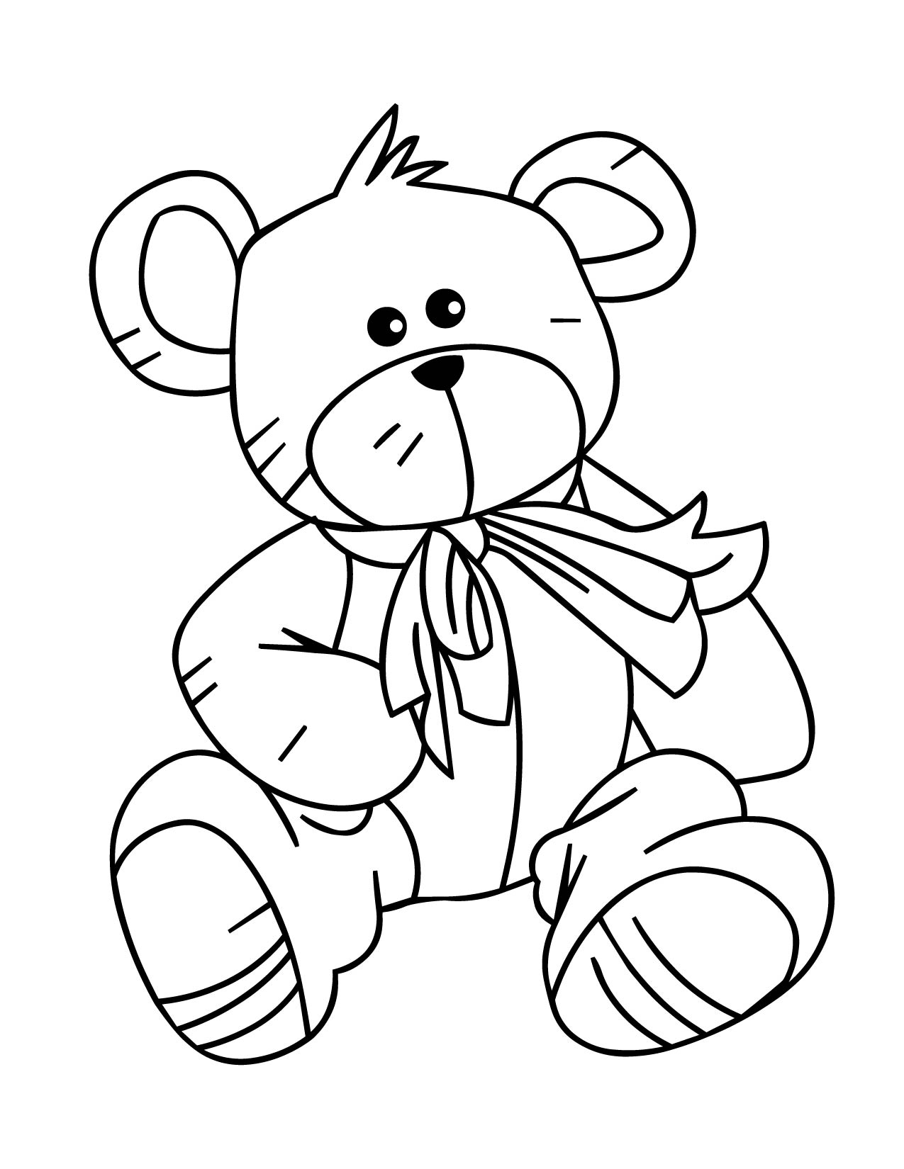 Bear Coloring Pages 7 Coloringkids