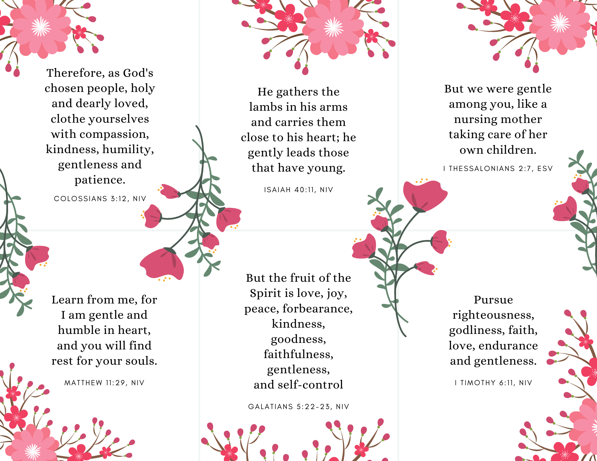 Bible Verse Cards Free Printable Scripture Cards